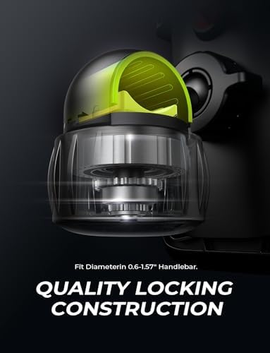 LISEN 2026 Bike Phone Holder, [Anti-Vibration] Motorcycle Phone Mount, Bicycle Phone Holder, Handlebar Phone Mount Scooter Ebike Accessories Bicycle Accessories for iPhone Samsung Google Pixel, Black - Image 8