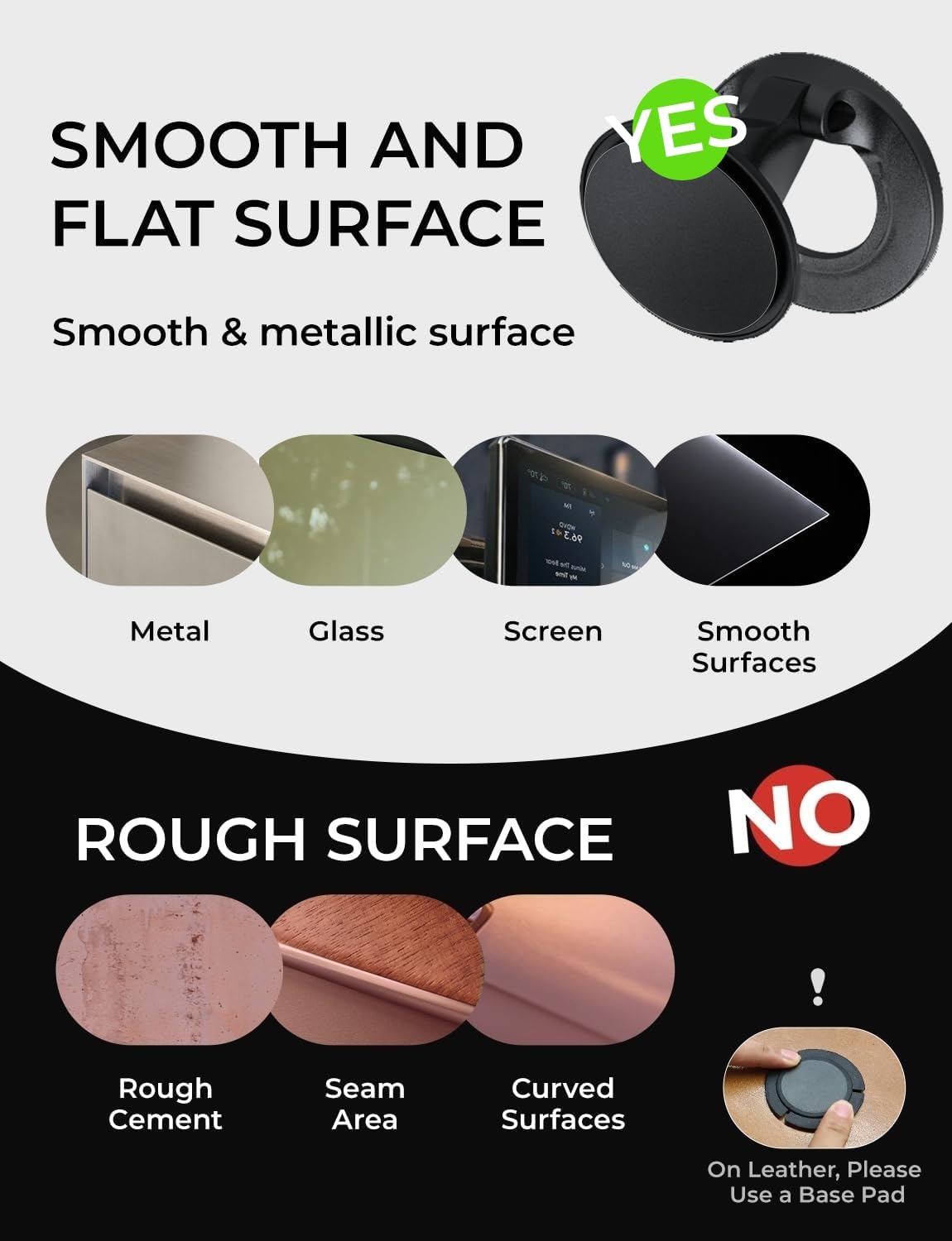 LISEN for Magsafe Car Mount, Mini 360° Rotating Magnetic Phone Holder for Car Dash, Magnetic Phone Mount, Car Accessories for Women Men, Rotatable Holder for iPhone 17 Pro Max Air 16 15 14 13 Kits - Image 6