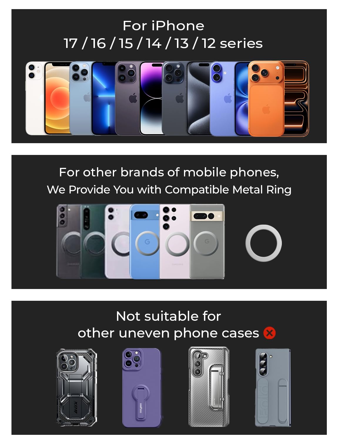 LISEN for Magsafe Car Mount, Mini 360° Rotating Magnetic Phone Holder for Car Dash, Magnetic Phone Mount, Car Accessories for Women Men, Rotatable Holder for iPhone 17 Pro Max Air 16 15 14 13 Kits - Image 7